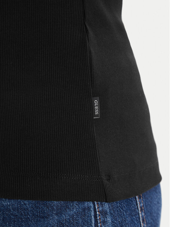 Guess Jeans Guess Jeans Топ M6GP05 KA0H1 Чорний Regular Fit