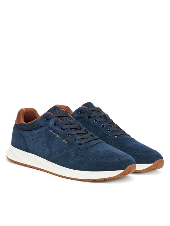 Tommy Hilfiger Sneakers Tommy Hilfiger Premium Suede Hybrid FM0FM05690 Blu scuro