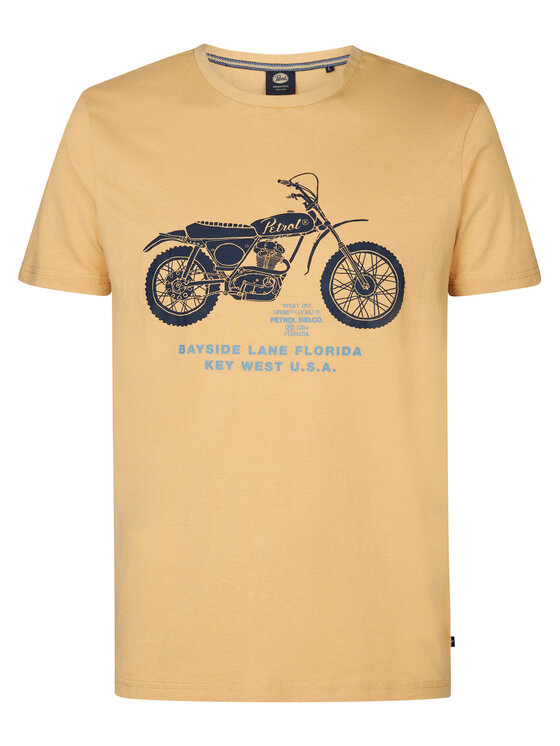 Petrol Industries Petrol Industries Camiseta M-1050-TSR707 Amarillo Regular Fit