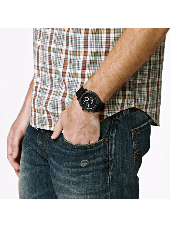 Fossil Ceas Fossil Machine FS4487 Negru