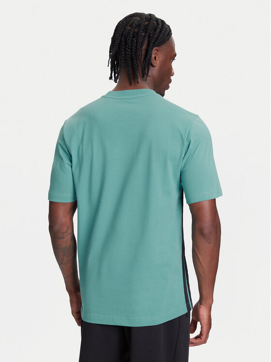 adidas adidas Póló Essentials 3-Stripes JX0732 Türkizkék Regular Fit