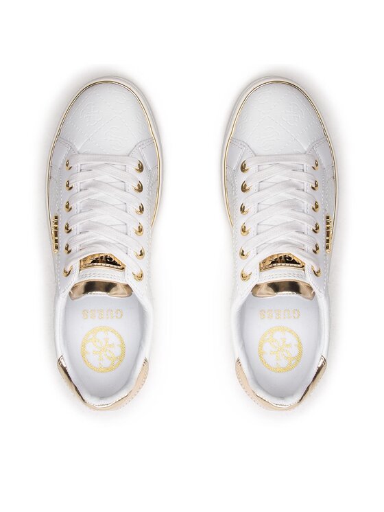 Guess Sportcipők Guess Beckie/Active Lady/Leather Lik FL5BEK FAL12 Fehér