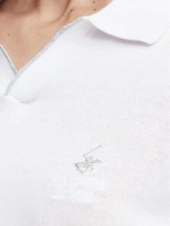 Beverly Hills Polo Club Beverly Hills Polo Club Поло P-SS26W-M550273 Білий Regular Fit