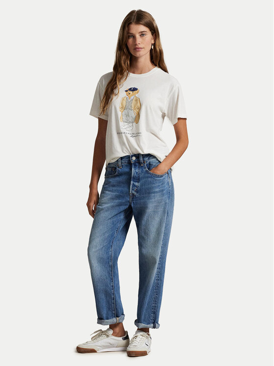 Polo Ralph Lauren Polo Ralph Lauren T-Shirt 211971752001 Λευκό Straight Fit