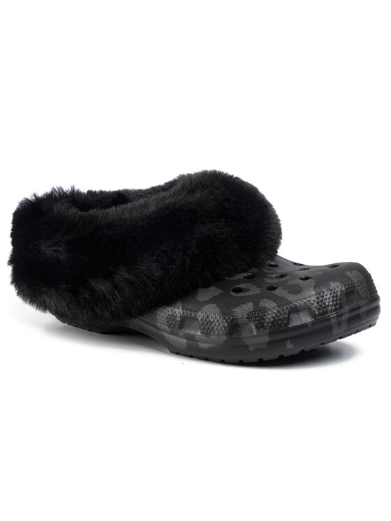 Crocs Copati Crocs Classic Mammoth Luxemetallic C 205921 Črna