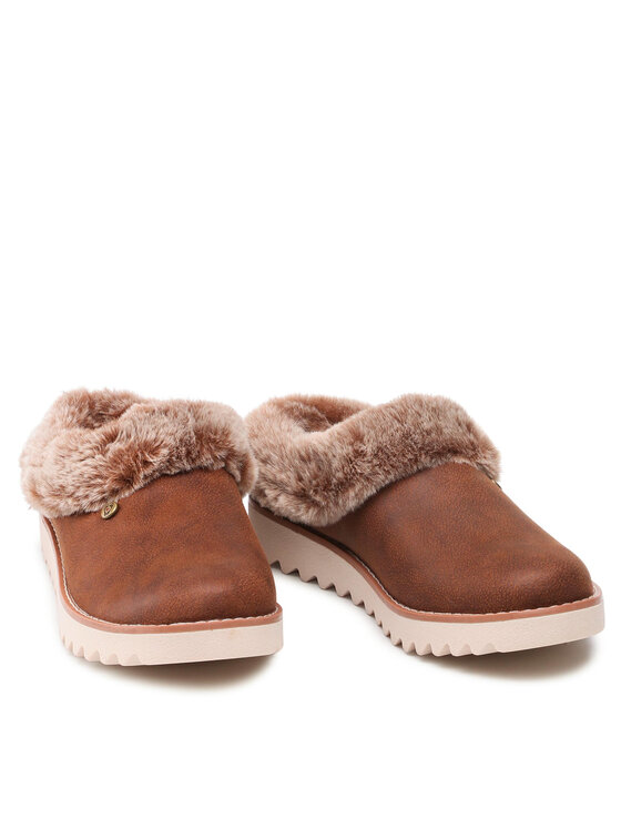 Skechers Papuče Skechers BOBS Winter Rock 113423/BRN Hnedá