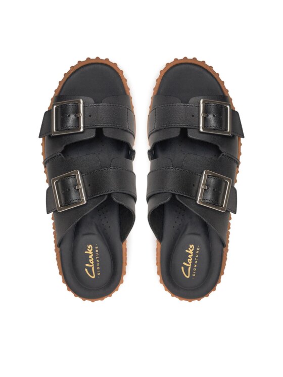 Clarks Чехли Clarks Torhill Slide 26176428 Черен