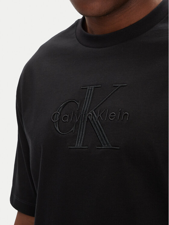Calvin Klein Jeans Calvin Klein Jeans Camiseta Hero Monologo LV04RB295G Negro Relaxed Fit