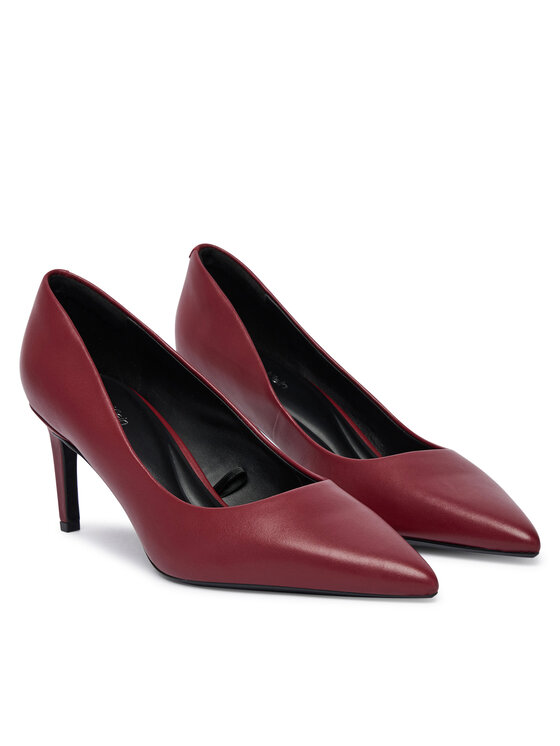 Calvin Klein Štikle Calvin Klein Ess Stiletto 70 HW0HW02607 Tamnocrvena