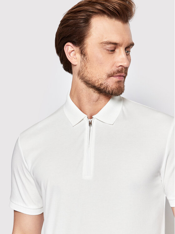 Selected Homme Selected Homme Polo marškinėliai Fave 16079026 Balta Regular Fit