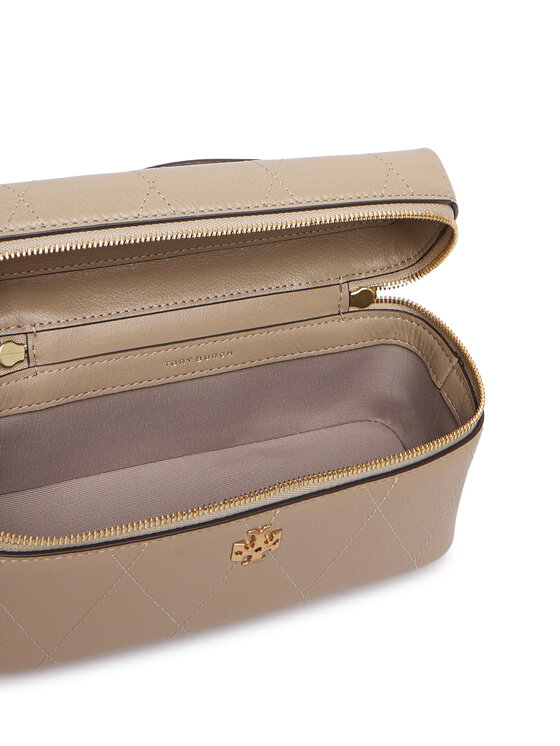 Tory Burch Сумка Tory Burch Charlie Quilted East-West Vanity Case 186036 Бежевий