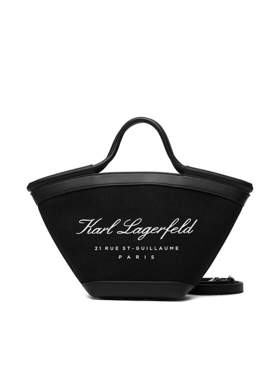 KARL LAGERFELD Ročna torba KARL LAGERFELD B1W46067 Črna