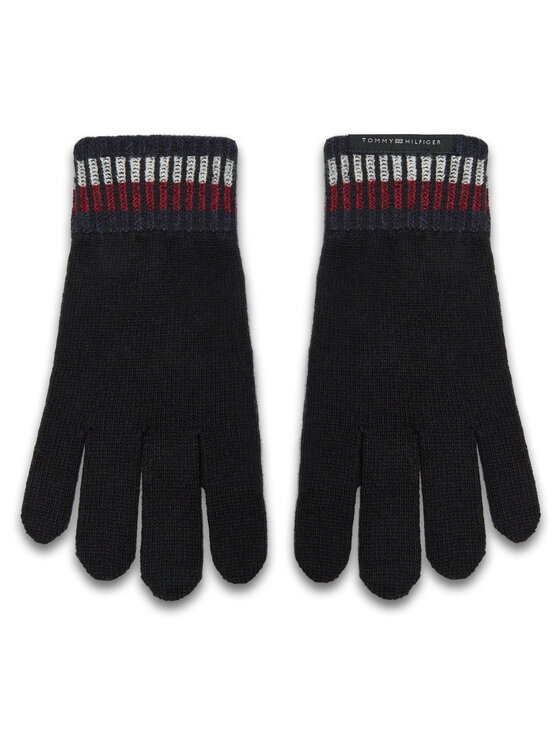 Tommy Hilfiger Dámské rukavice Tommy Hilfiger AM0AM12827 Černá