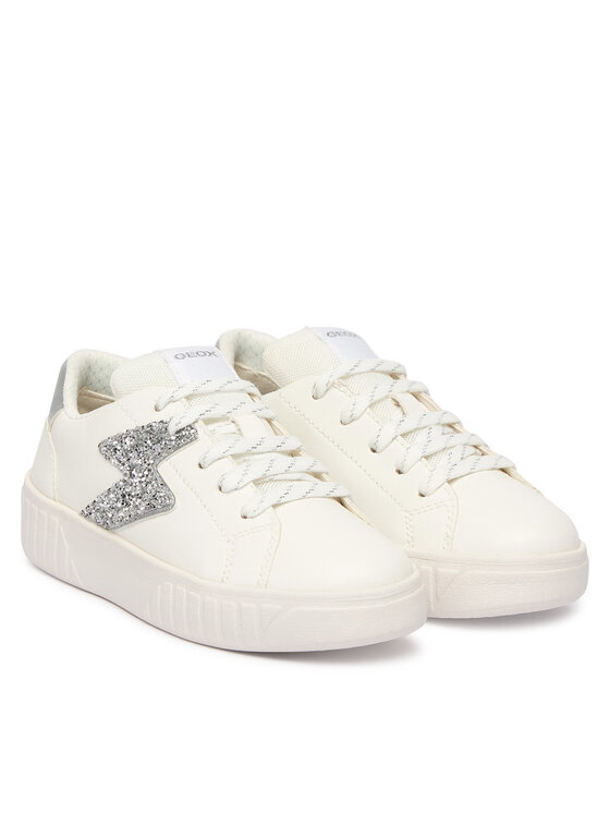 Geox Laisvalaikio batai Geox J Mikiroshi Girl J45DVA 054EW C0007 S Balta