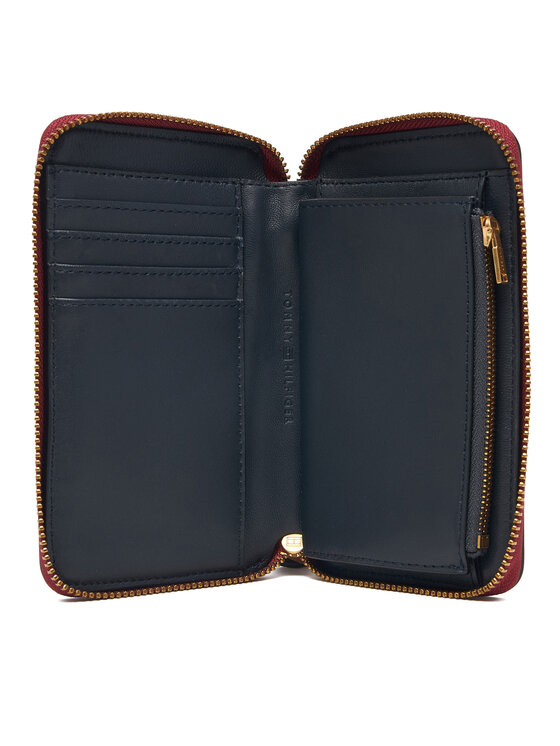Tommy Hilfiger Portafoglio Tommy Hilfiger Th Leather Med Za Wallet AW0AW18939 Rosso