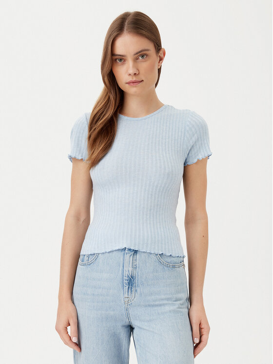 Noisy May Noisy May Футболка Berry 27015446 Блакитний Slim Fit