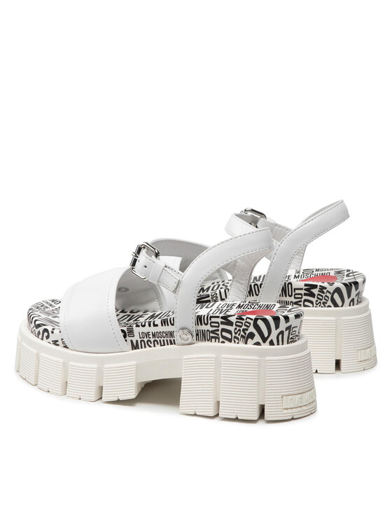 LOVE MOSCHINO Sandály LOVE MOSCHINO JA16327G0EIAL100 Bílá