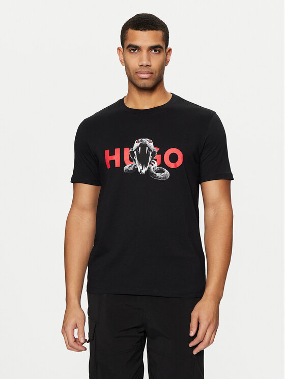 HUGO HUGO T-shirt Deyladec 50530607 Nero Regular Fit