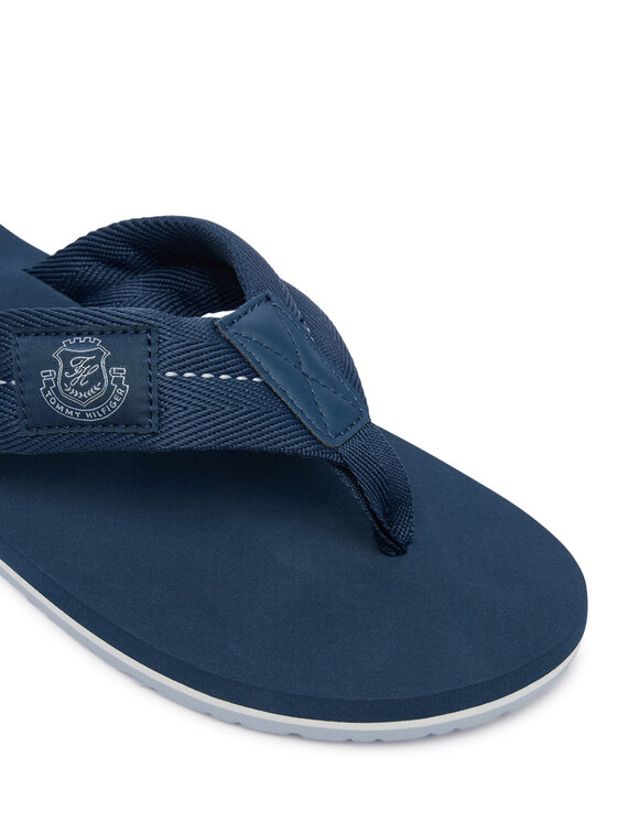 Tommy Hilfiger Žabky Tommy Hilfiger Patch Hilfiger Beach Sandal FM0FM05804 Modrá