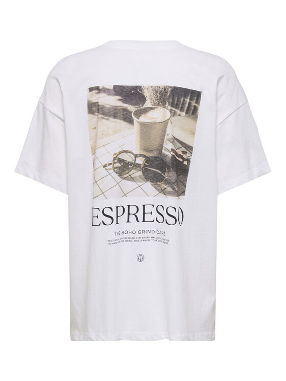 ONLY ONLY Camiseta Vivvi 15346761 Blanco Regular Fit