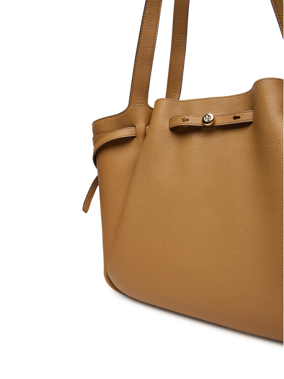 Tory Burch Ročna torba Tory Burch Romy Tote 163388 Rjava