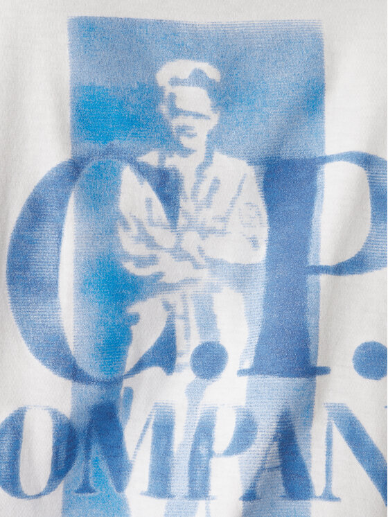 C.P. Company C.P. Company Camiseta 20CMTS143A110579W Écru Regular Fit
