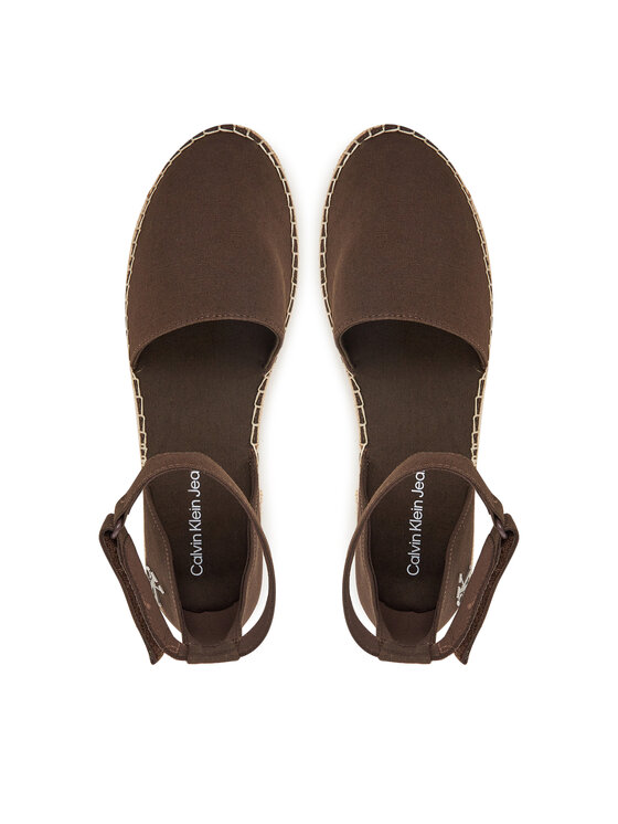 Calvin Klein Jeans Espadrilky Calvin Klein Jeans Flatform Espadrille Sling Mg YW0YW01735 Hnedá