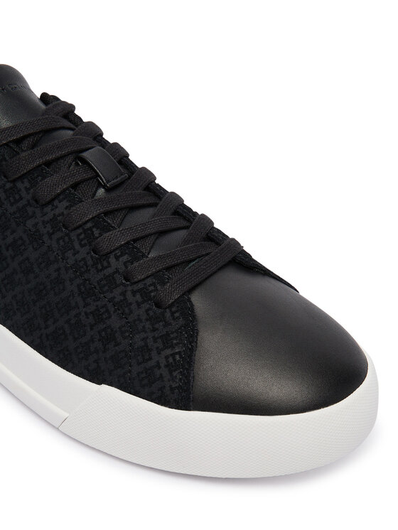 Tommy Hilfiger Sneakers Tommy Hilfiger Th Court Lth Mix Monogram FM0FM06082 Negru
