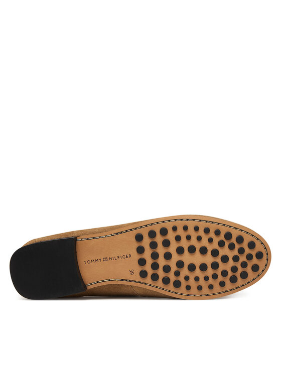 Tommy Hilfiger Mokasini Tommy Hilfiger Th Chain Suede Loafer FW0FW09327 Rjava