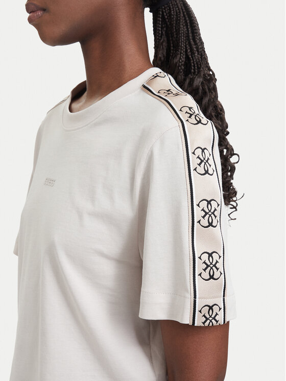 Guess Guess Camiseta V3RI08 I3Z14 Beis Regular Fit