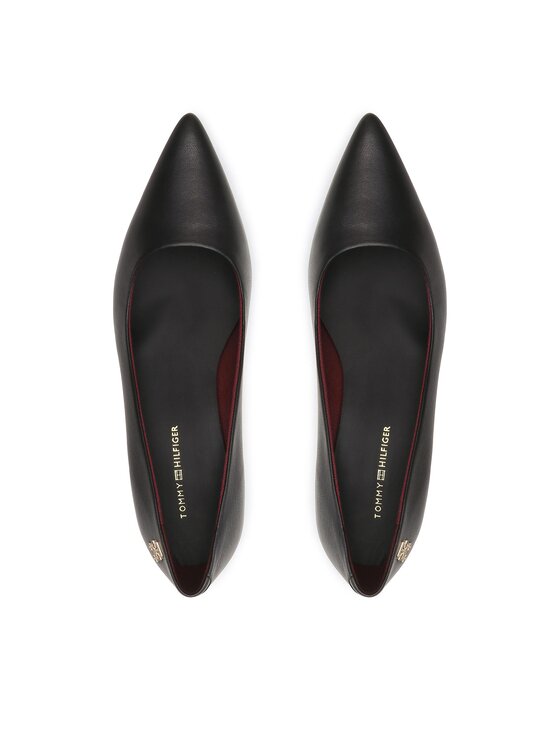 Tommy Hilfiger Pantofi Tommy Hilfiger Pointy Kitten Heel Pump FW0FW07524 Negru