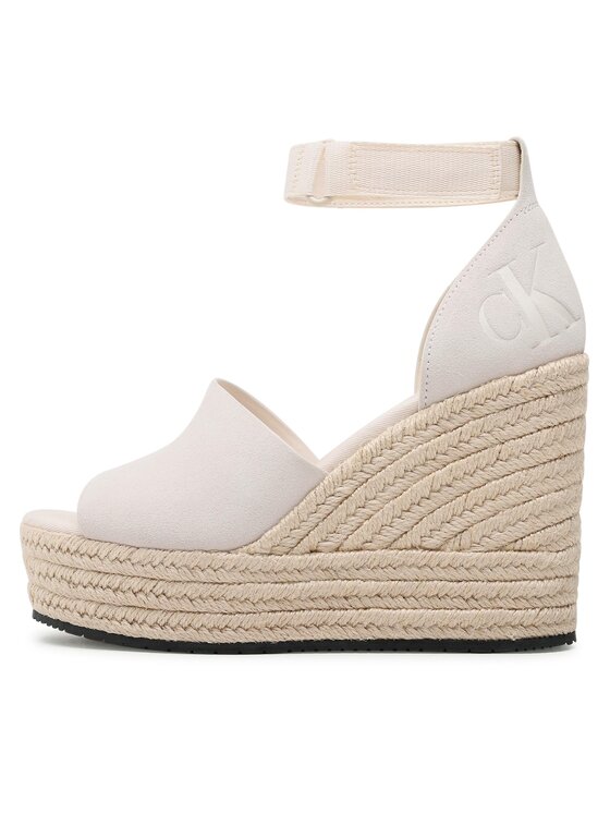 Calvin Klein Jeans Alpargatas Calvin Klein Jeans Wedge Sandal Wide Su Con YW0YW00963 Blanco