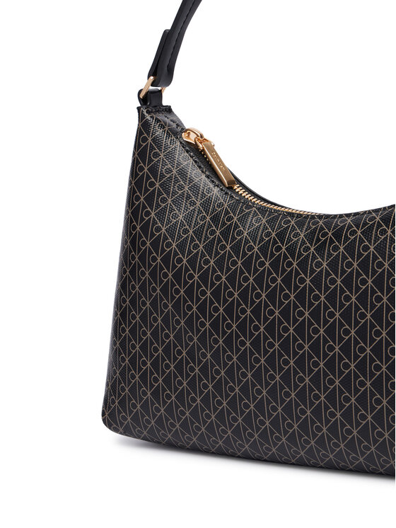 Calvin Klein Rankinė Calvin Klein Emblem Aop Small Shoulder Bag LV04F3889G Juoda