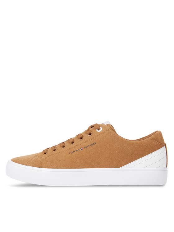 Tommy Hilfiger Laisvalaikio batai Tommy Hilfiger Th Hi Vulc Core Low Suede FM0FM04817 Ruda