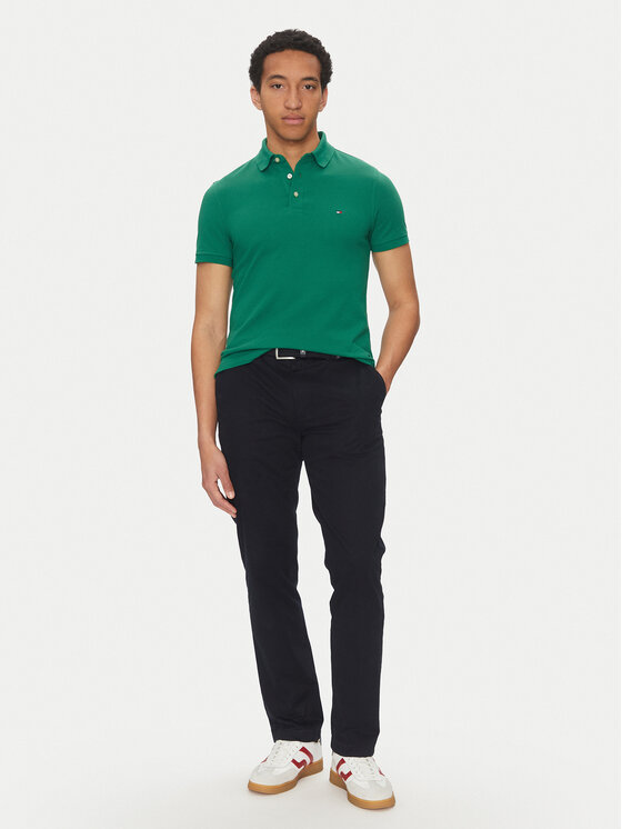 Tommy Hilfiger Tommy Hilfiger Polo 1985 MW0MW17771 Zelena Slim Fit