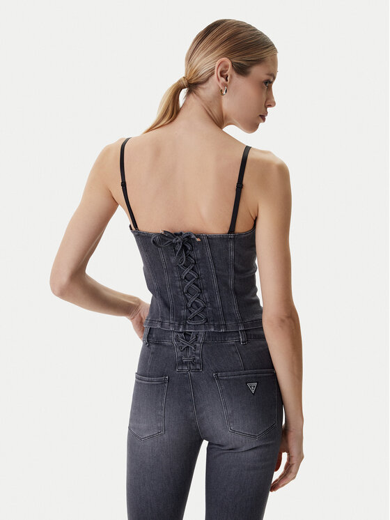 Guess Guess Top W6RH80 D6921 Gris Slim Fit