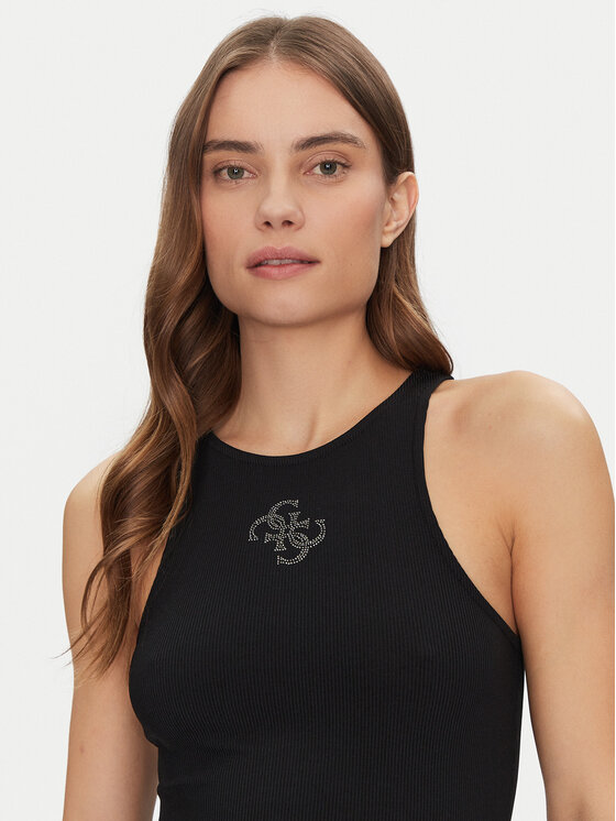Guess Guess Топ W5GP57 KCV52 Чорний Regular Fit