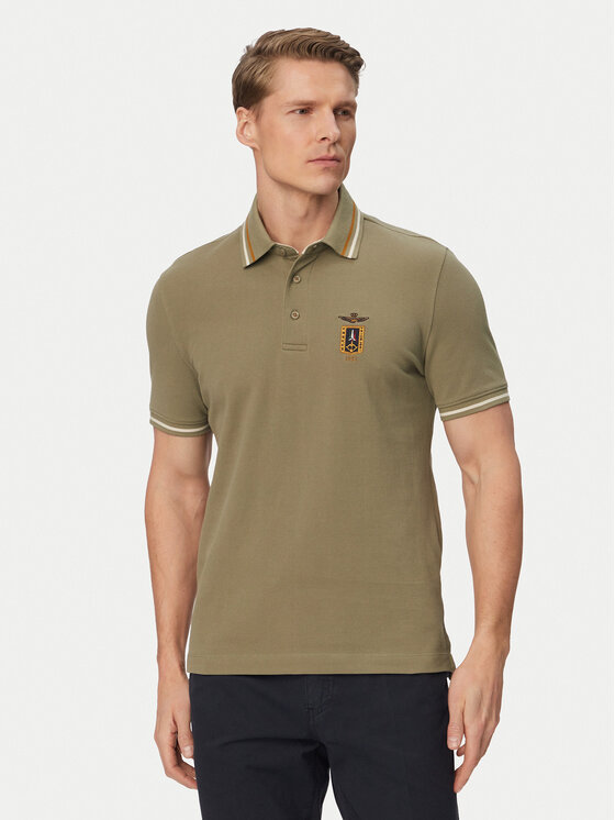 Aeronautica Militare Aeronautica Militare Polo 261PO1914UP00403 Verde Regular Fit