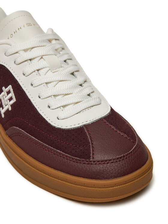 Tommy Hilfiger Сникърси Tommy Hilfiger Heritage Sneaker Perf FW0FW08380 Бордо