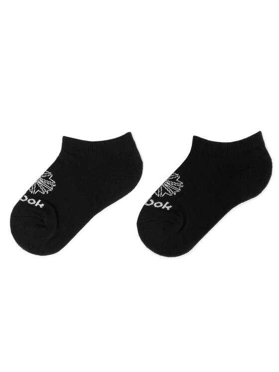 Reebok Trumpos kojinės Reebok Cl Fo No Show Sock 3P AY0013 Juoda