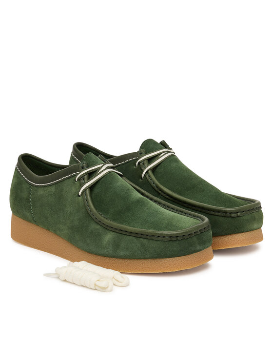 Clarks Туфлі Clarks Wallabee EVO 26186170 Зелений
