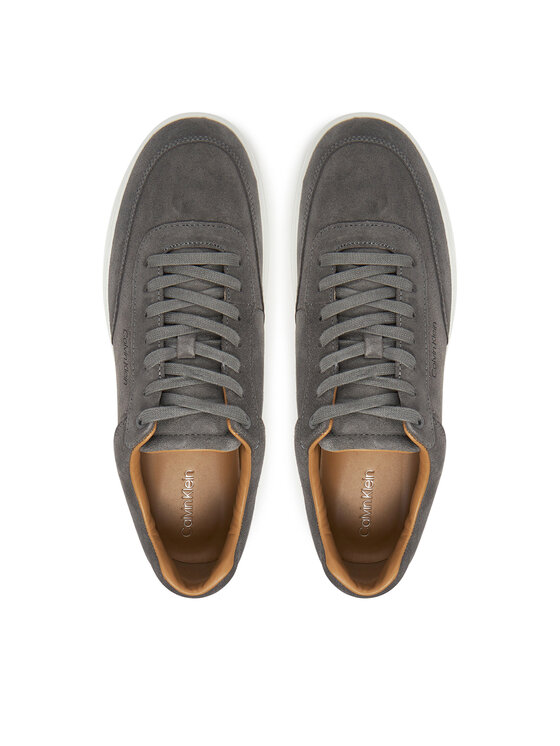 Calvin Klein Sneakersy Calvin Klein Clean Cup Low Laceup Oxf Su HM0HM01880 Sivá