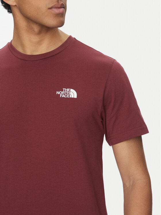 The North Face The North Face Camiseta Simple Dome NF0A87NG Guinda/burdeos Regular Fit