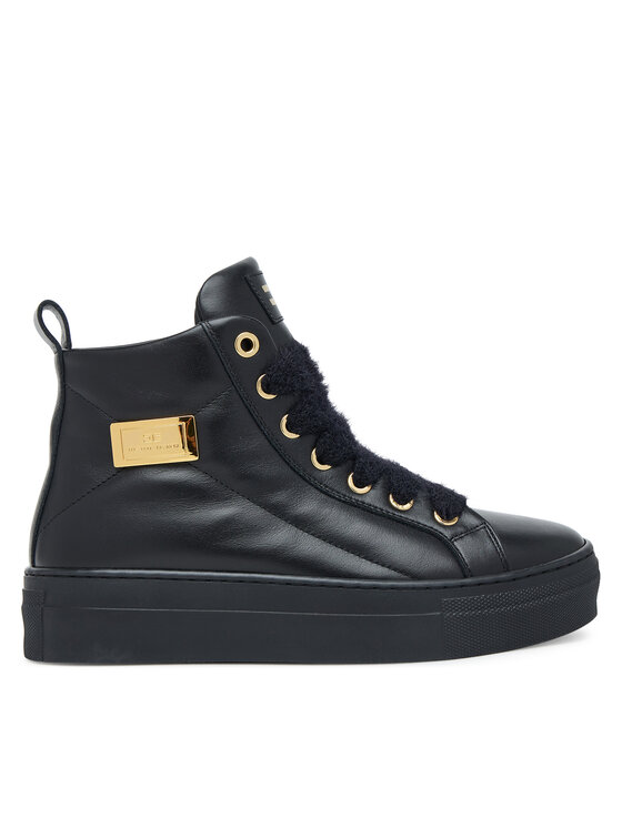 Elisabetta Franchi Botine Elisabetta Franchi High Top Lace UP F4-A9E-0362-1251930 S Negru