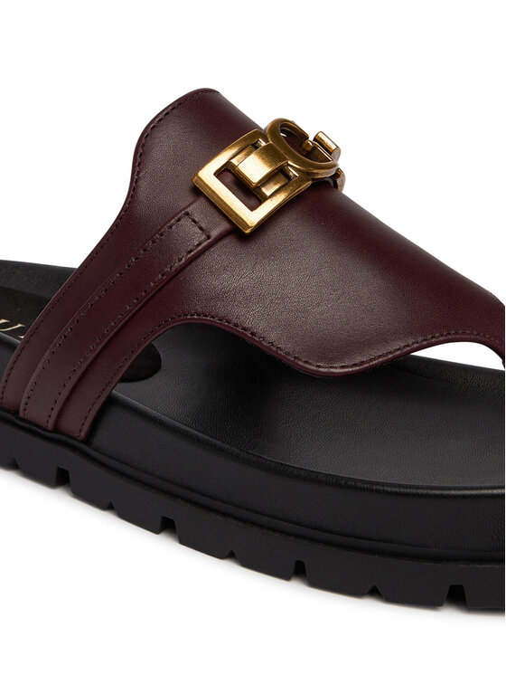 Guess В'єтнамки Guess FLJFRR LEA03 Бордовий