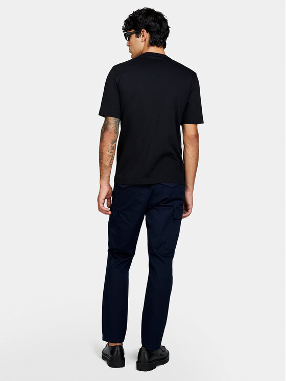 Sisley Sisley Футболка 3I1XS103I Чорний Regular Fit