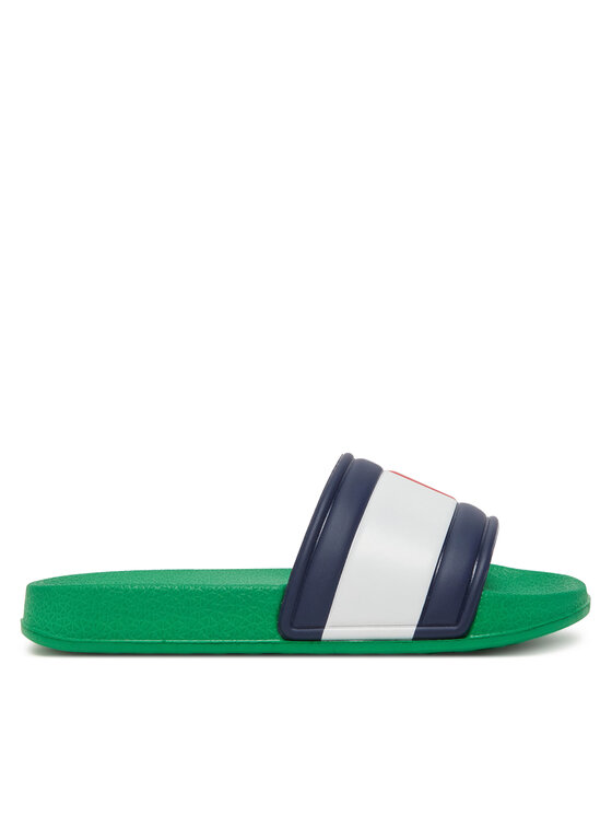 Tommy Hilfiger Şlapi Tommy Hilfiger T3X0-33915-1172 Verde