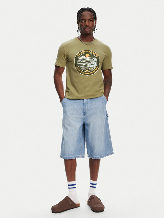 Quiksilver Quiksilver Футболка Ev Three Seas Ss EQYZT08051 Хакі Regular Fit