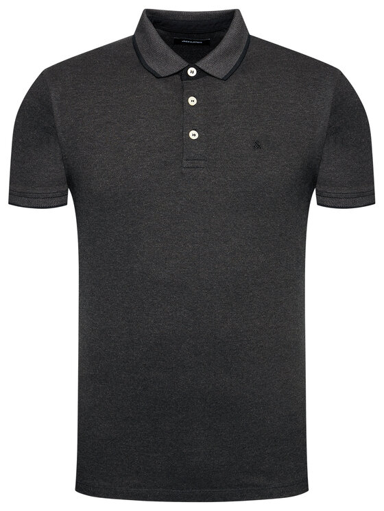Jack & Jones Jack & Jones Polo marškinėliai Paulos 12136668 Juoda Slim Fit