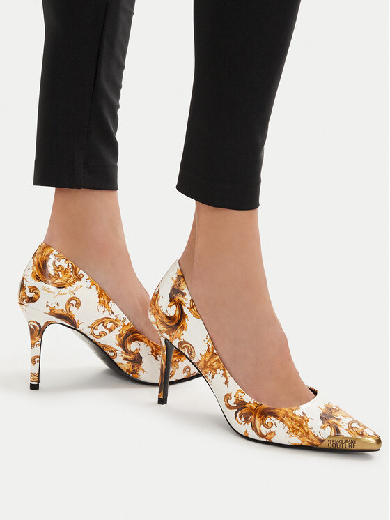 Versace Jeans Couture Туфлі на шпильці Versace Jeans Couture 80VA3S50 ZS366 G03 Білий
